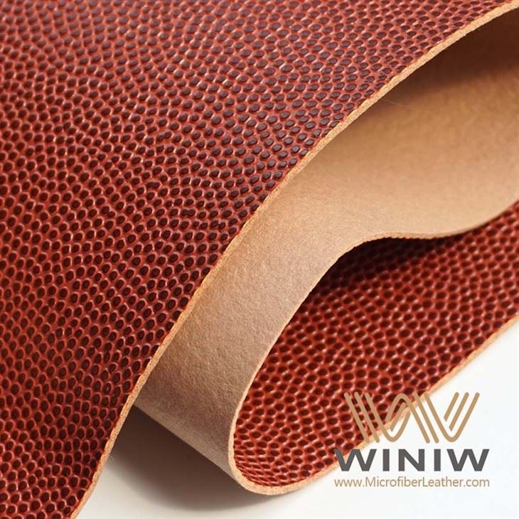Pebbled Texture Microfiber Synthetic Leather For Basketball Exteriors manufacturers